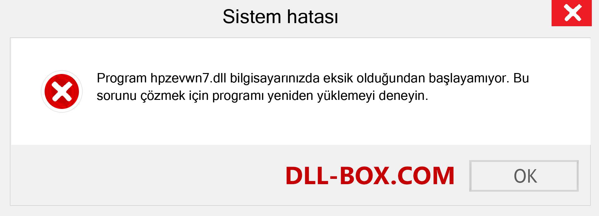 hpzevwn7.dll dosyası eksik mi? Windows 7, 8, 10 için İndirin - Windows'ta hpzevwn7 dll Eksik Hatasını Düzeltin, fotoğraflar, resimler